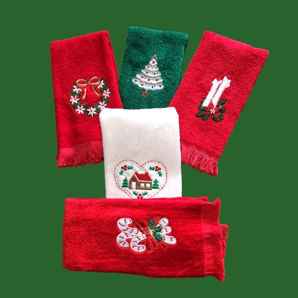 Holiday Hand Towels Set of 5 - Picture 11 of 15